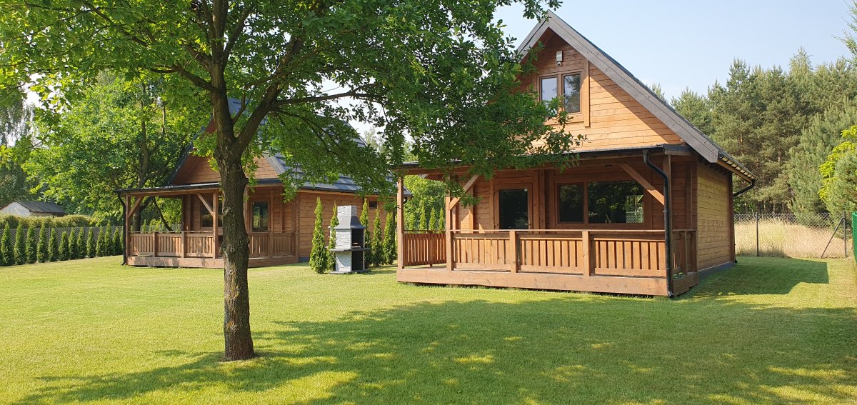 Domki, domek z bala nad jeziorem Głuszyńskim przy plaży Orle 72 wypoczynek