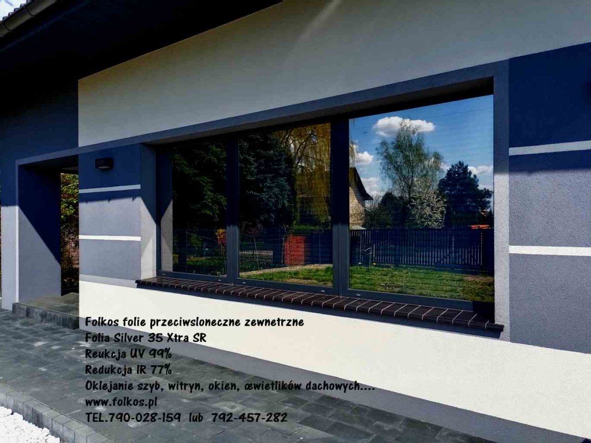 Silver 35 Xtra SR - folia przeciwsłoneczna z redukcja IR 77% Warszawa Oklejamy