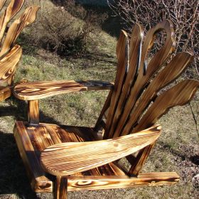 Drewniane fotele ogrodowe