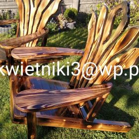 Drewniane fotele ogrodowe