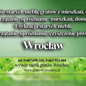 wywóz,utylizacja mebli Wrocław,opróżnianie mieszkań,piwnic Wrocław