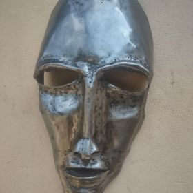 Maska ze stali metalu loft duża 