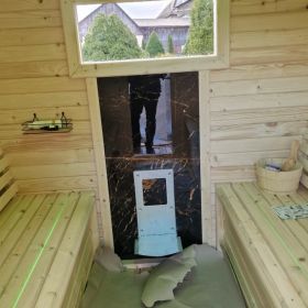 Sauna ogrodowa kwadratowa