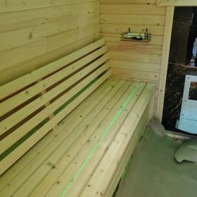 Sauna ogrodowa kwadratowa