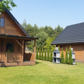 Domki, domek z bala nad jeziorem Głuszyńskim przy plaży Orle 72 wypoczynek