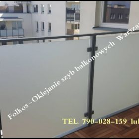 Folie na szyby balkonowe- Oklejamy balkony Warszawa -Folie na balkon Folkos