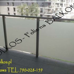 Usługa oklejania balkonów Warszawa i okolice- Folie matowe na balkony Warszawa