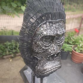 Rzeźba goryla King Konga duża z metalu zlomu