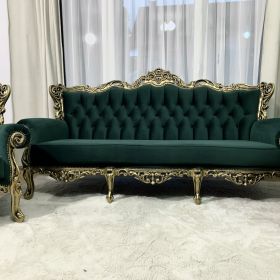 Komplet wypoczynkowy sofa fotele Ludwik barok ludwikowskie