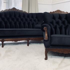 Komplet wypoczynkowy sofa fotele Ludwik barok ludwikowskie