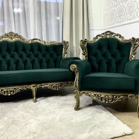 Komplet wypoczynkowy sofa fotele Ludwik barok ludwikowskie