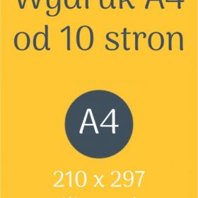 Wydruk format A4