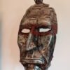 Maska z metalu ,,wódz,, ręcznie wykonana loft design art rzeźba